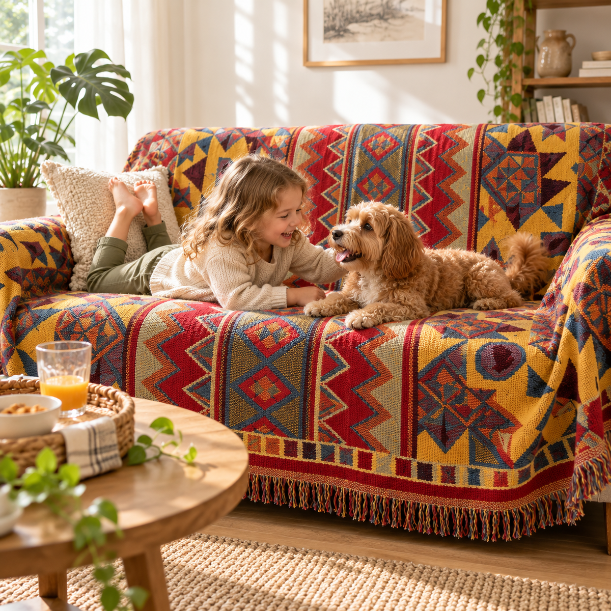 Cover the sofa,