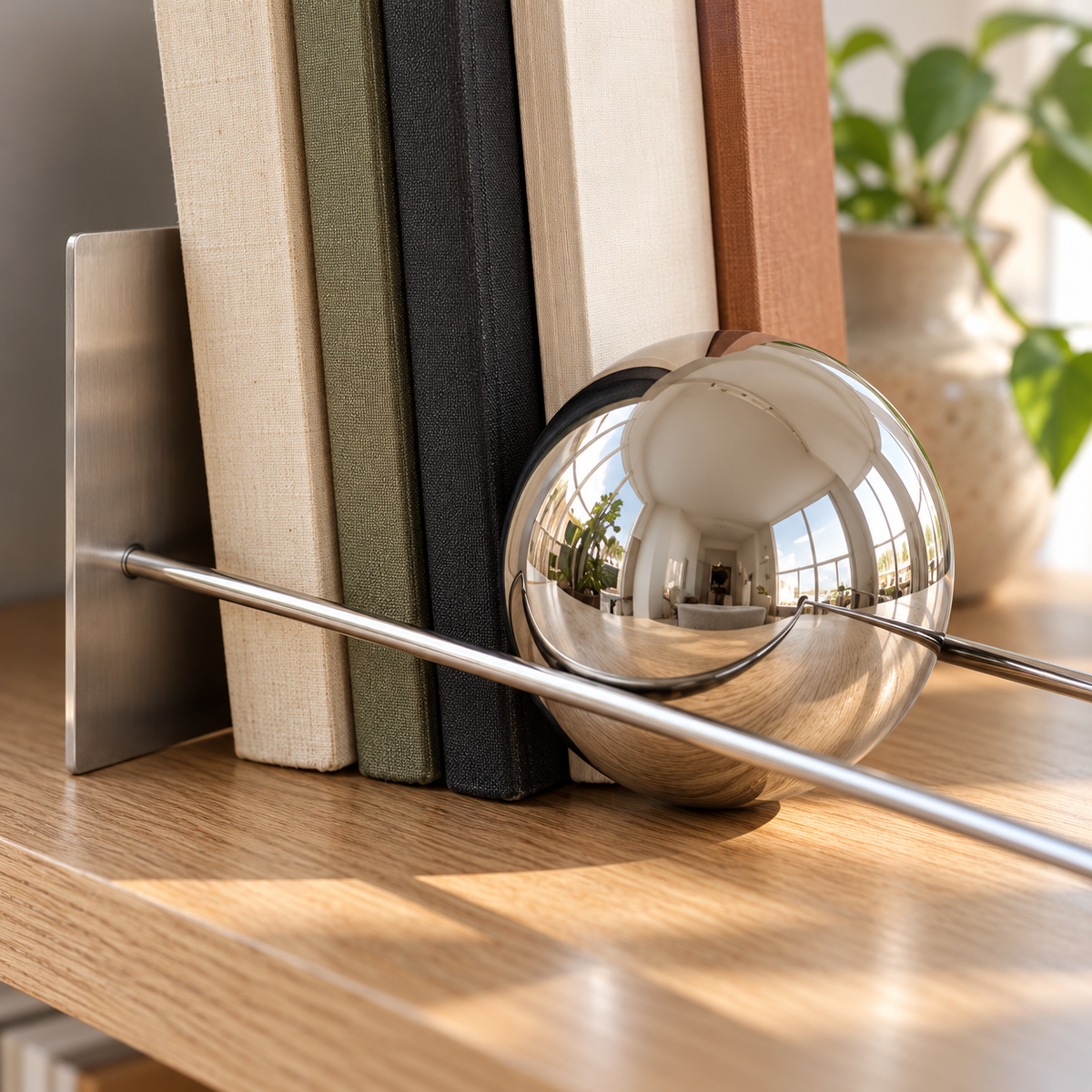 One sphere holds the row