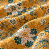 A woven floral pattern