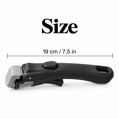 Black handle size: 19 cm / 7.5 in