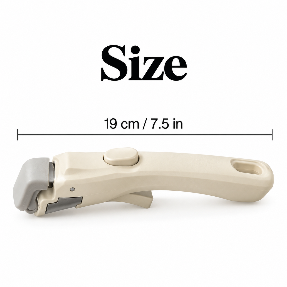 Cream handle size: 19 cm / 7.5 in