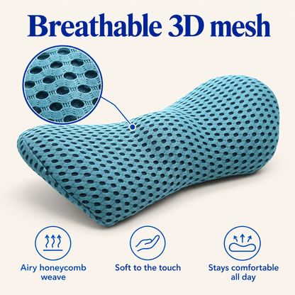 Breathable 3D mesh cover close-up