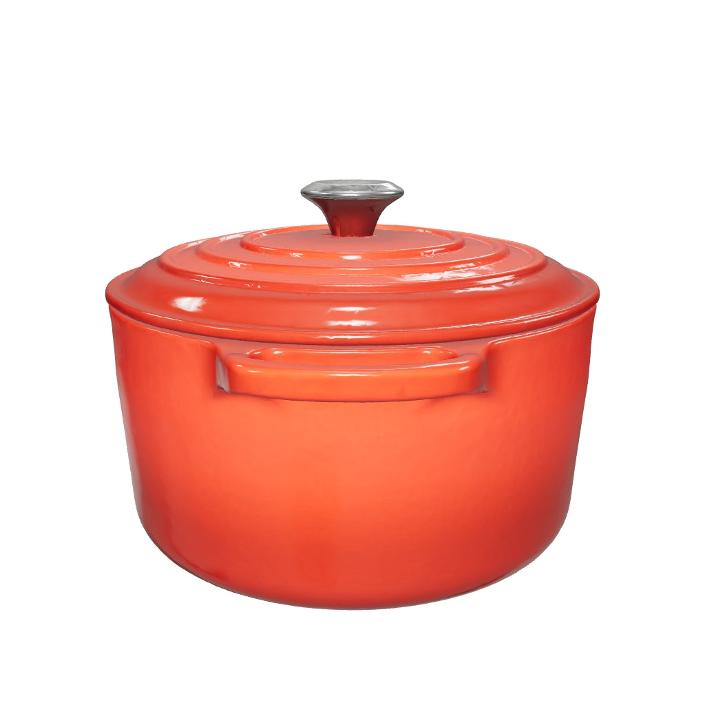 Enameled Dutch oven 3D model, drag to rotate