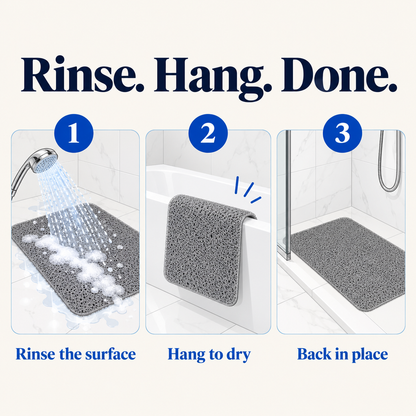 How to place and care for the shower mat